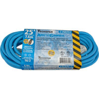 25FT ArctiCord Blue Extension Cord, Single-Tap, 16/3, 13A, 1625W