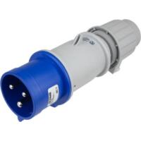 Pin and Sleeve Plug - 30A, 250V, 6H, 2-Pole 3-Wire Grounding, Splashproof (IP44), Grey