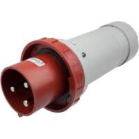 Pin and Sleeve Plug - 100A, 480V, 7H, 2-Pole 3-Wire Grounding, Watertight (IP67), Red