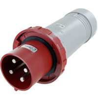 Pin and Sleeve Plug - 100A,3PH-480, 7H, 3-Pole 4-Wire Grounding, Watertight (IP67), Red
