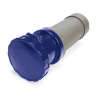 Pin and Sleeve Connector - 100A, 3PH-250V, 9H, 3-Pole 4-Wire Grounding, Watertight (IP67), Blue