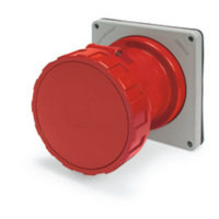 Pin and Sleeve Receptacle - 100A, 220/380V 240/415V, 6H, 4-Pole 5-Wire Grounding, Watertight (IP67), Red