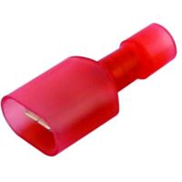 22-18GA (Red) Fully Insulated (Nylon) Male Quick Disconnects/Slide Connectors, 1/4