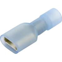 16-14GA (Blue) Fully Insulated (Nylon) Female Quick Disconnects/Slide Connectors, 1/4