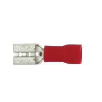 22-18GA (Red) PVC Insulated Female Quick Disconnects/Slide Connectors, 0.187