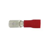 22-18GA (Red) PVC Insulated Male Quick Disconnects/Slide Connectors, 0.187