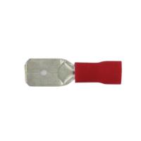 22-18GA (Yellow) PVC Insulated Male Quick Disconnects/Slide Connectors, 0.250