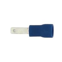 16-14GA (Blue) PVC Insulated Male Quick Disconnects/Slide Connectors, 0.110