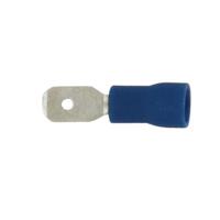 16-14GA (Blue) PVC Insulated Male Quick Disconnects/Slide Connectors, 0.187