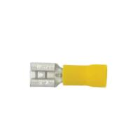 12-10GA (Yellow) PVC Insulated Female Quick Disconnects/Slide Connectors, 0.250