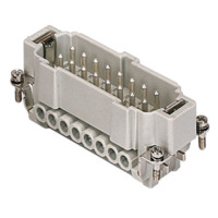 Male Insert - E Series Screw Terminal Connection - 32 Poles - 600V/16A