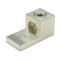 Aluminum Dual Rated Lug for One Conductor - One Hole Tongue 6 AWG - 250 kcmil