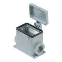 Surface Mounting Base - A Series - Locking Lever C-Type - 2 Levers - Pg21 - w/ Metal Cover