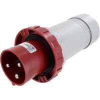 Pin and Sleeve Plug - 60A, 480V, 7H, 2-Pole 3-Wire Grounding, Watertight (IP67), Red