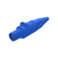 Set Screw Female Connector - 400A 600V - 2/0-4/0 - Blue Santoperene - Brass Contacts
