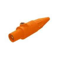 Set Screw Female Connector - 400A 600V - 2/0-4/0 - Orange Santoperene - Brass Contacts