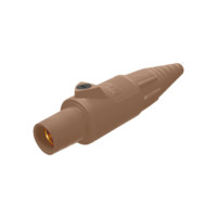 Set Screw Female Connector - 400A 600V - 2/0-4/0 - Brown Santoperene - Brass Contacts
