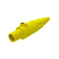 Set Screw Female Connector - 400A 600V - 2/0-4/0 - Yellow Santoperene - Brass Contacts
