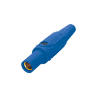 Set Screw Female Connector - 150A 600V - Blue Santoprene - Brass Contacts