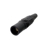 Set Screw Male Plug - 150A 600V - Black Santoprene - Brass Contacts