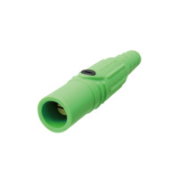 Set Screw Male Plug - 150A 600V - Green Santoprene - Brass Contacts
