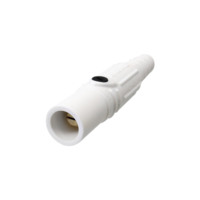 Set Screw Male Plug - 150A 600V - White Santoprene - Brass Contacts