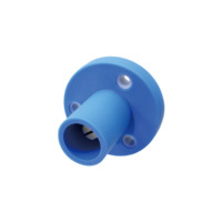 Set Screw Male Receptacle - 150A 600V - Blue Santoprene - Brass Contacts