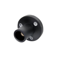 Set Screw Male Receptacle - 150A 600V - Black Santoprene - Brass Contacts