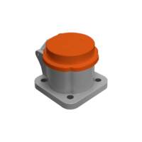 Dust Cover for 400A Receptacle - Orange