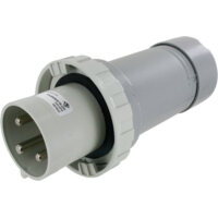 Pin and Sleeve Plug - 60A, 277V, 5H, 2-Pole 3-Wire Grounding, Watertight (IP67), Grey