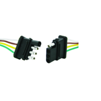 MOLDED CONN ASSY 4-PL 16GA 24Inch FLAT-TYPE