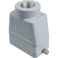 HOOD - 10P+Ground    TWO PEGS  TOP ENTRY  HIGH CONSTRUCTION  CABLE GLAND NPT 1