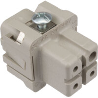 Female Insert - A Series Screw Terminal Connection - 3 Poles - 600V/10A
