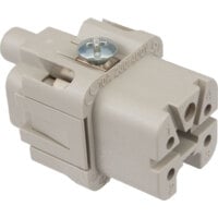 Female Insert - A Series Screw Terminal Connection - 4 Poles - 600V/10A