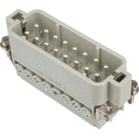 Male Insert - A Series Screw Terminal Connection - 16 Poles - 600V/16A