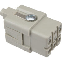Female Insert - E Series Crimp Connection - 5 Poles - 600V/16A