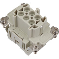 Female Insert - E Series Crimp Conneciton - 6 Poles - 600V/16A