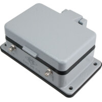 Panel Mounting Base - A Series - Locking Lever C-Type - 2 Levers - w/ Metal Cover