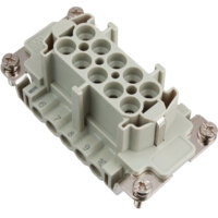 Female Insert - E Series Screw Terminal Connection - 10 Poles - 600V/16A