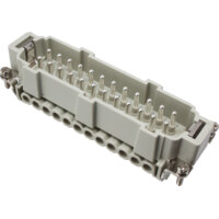 Male Insert - E Series Screw Terminal Connection - 48 Poles - 600V/16A