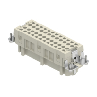 Female Insert - E Series Screw Terminal Connection - 24 Poles - 600V/16A