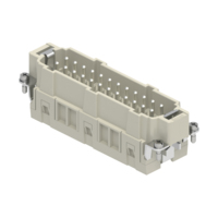 Male Insert - E Series Screw Terminal Connection - 24 Poles - 600V/16A