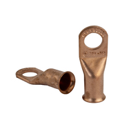 2/0GA Copper Lugs (Unplated) Straight With 1/2