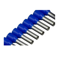 14 AWG Cut-Strip Ferrules - Blue - 50pcs/Strip - 10 Strip/pk
