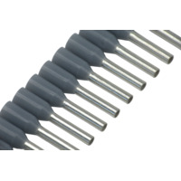20 AWG Cut-Strip Ferrules - Grey - 50pcs/Strip - 10 Strip/pk