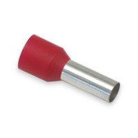 18 AWG Insulated Single Ferrule - 8mm - Red - 500pc/pk