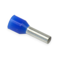 14 AWG Insulated Single Ferrule - 8mm - Blue - 500pc/pk