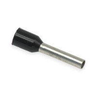 16 AWG Insulated Single Ferrule - 10mm - Black - 500pc/pk