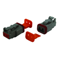 2-Way Plug; DT-Series Housing+Wedgelock Set (#DT06-2S + W2S)