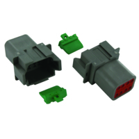 8-Way Receptacle; DT-Series Housing+Wedgelock Set (#DT04-08P(A) + W8P)
